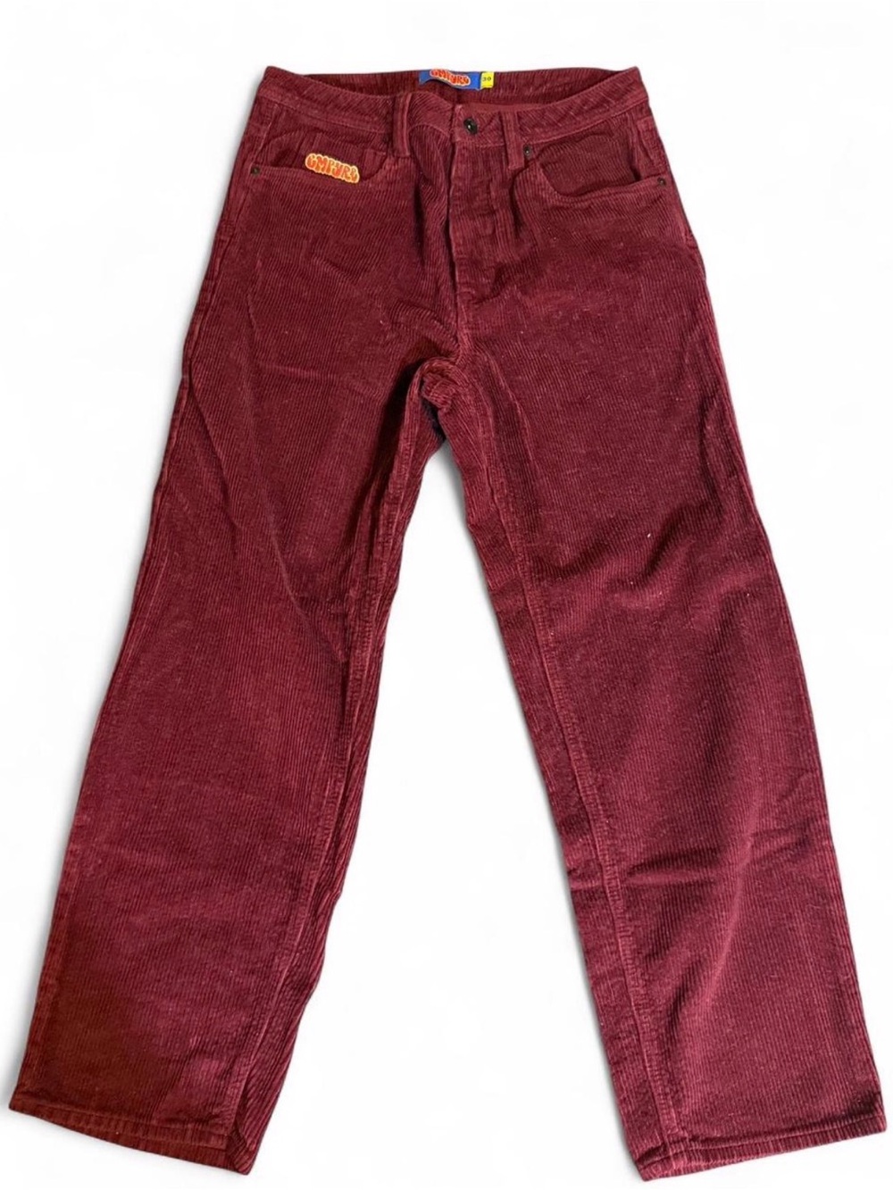 Empyre Women's Flare Corduroy Jeans in Burgundy